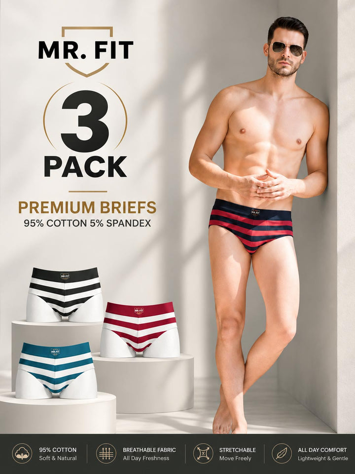 Mr Fit-120 Men's Brief (Pack Of 3)