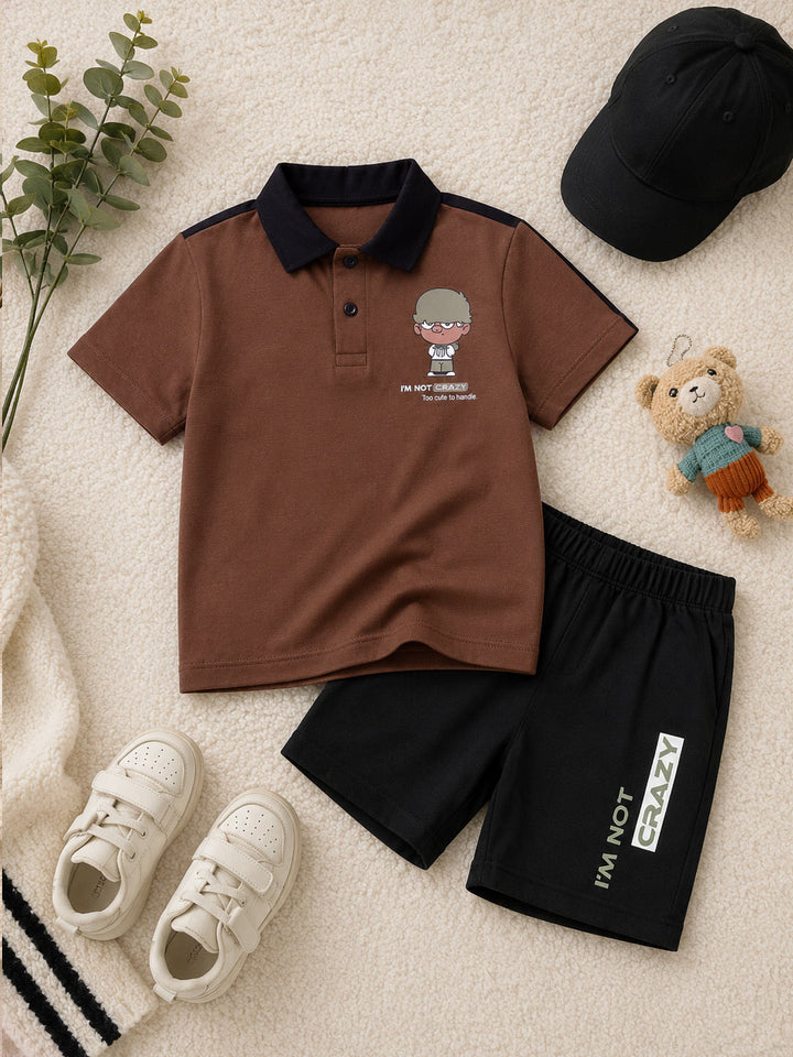 Baby Boys Polo T-Shirt With Shorts