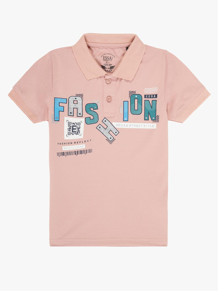 FS-0410 Collar Polo T-Shirt for boys #color_oysterpink