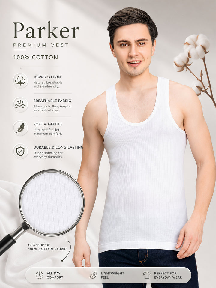 Parker White Vest