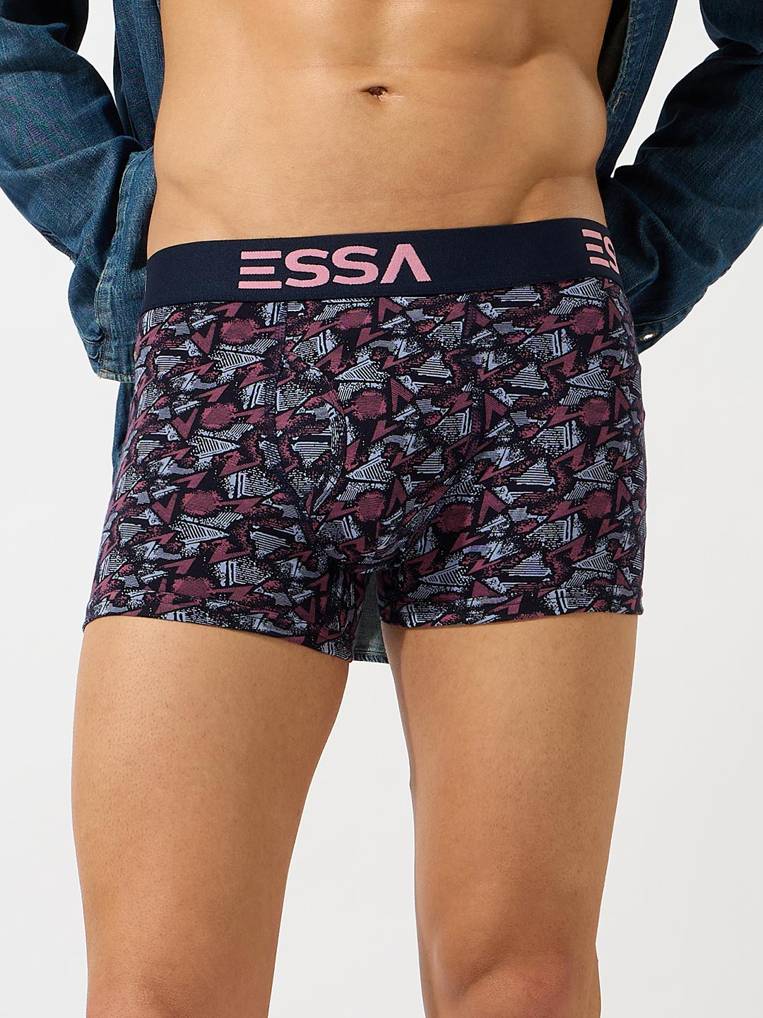 Essa Mini Trunks Men's Cotton Trunks Pack of 2 | Essa Passion Printed Underwear – ESSA ...