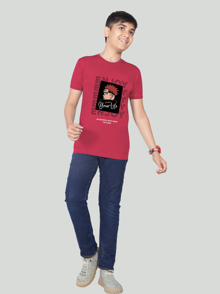 20-20 classic t-shirt for boys #color_purplish-red