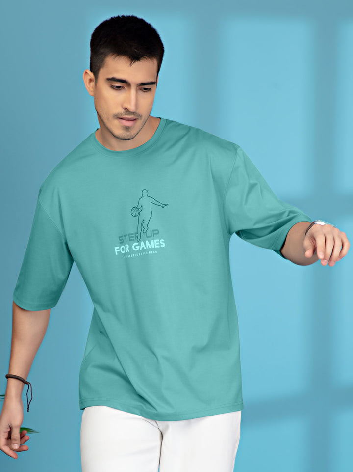 FG-1865 Down Shoulder T-Shirt For Men #color_shadow-green