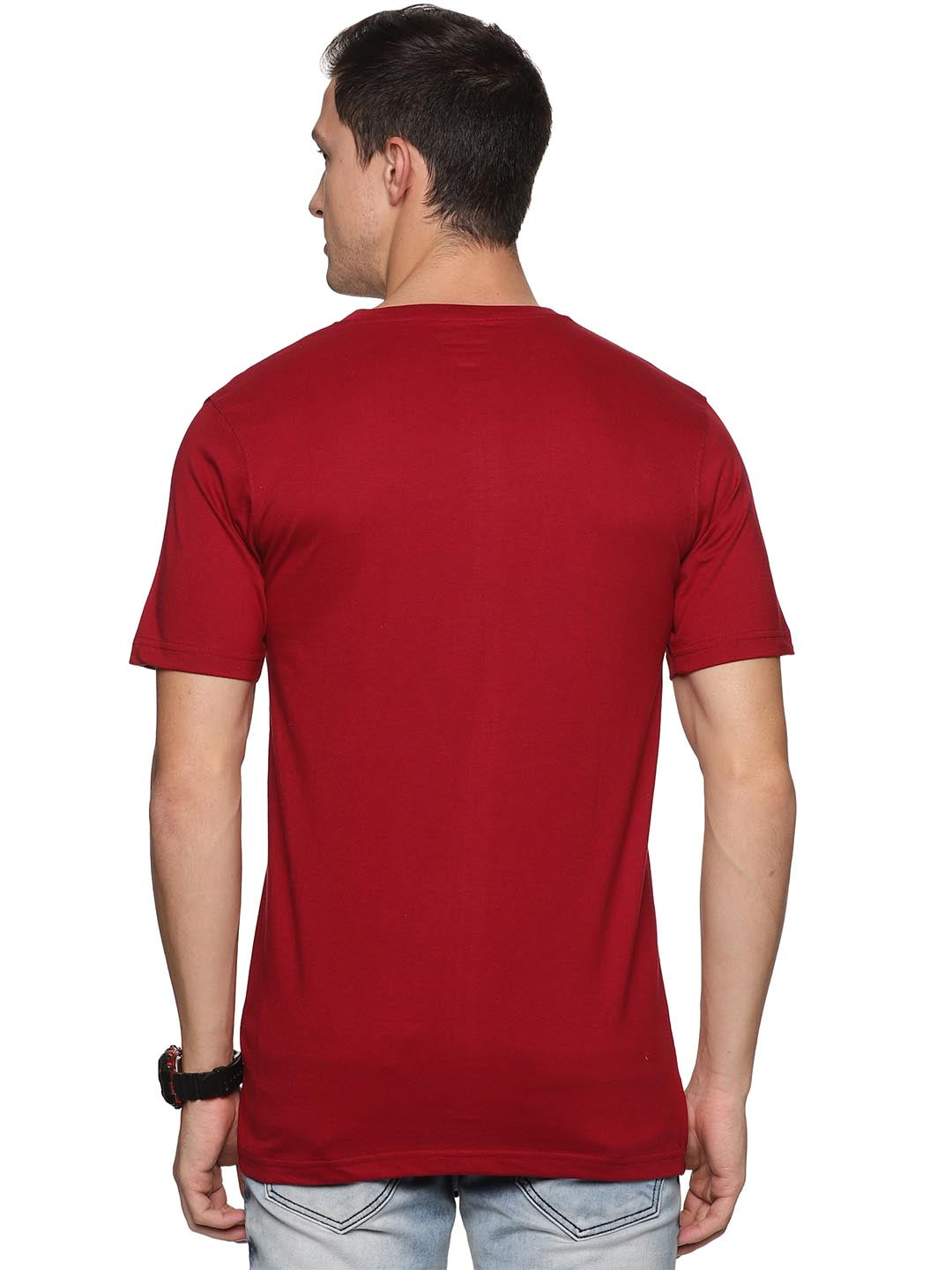 topper-7 classic t-shirt for men #color_merlot