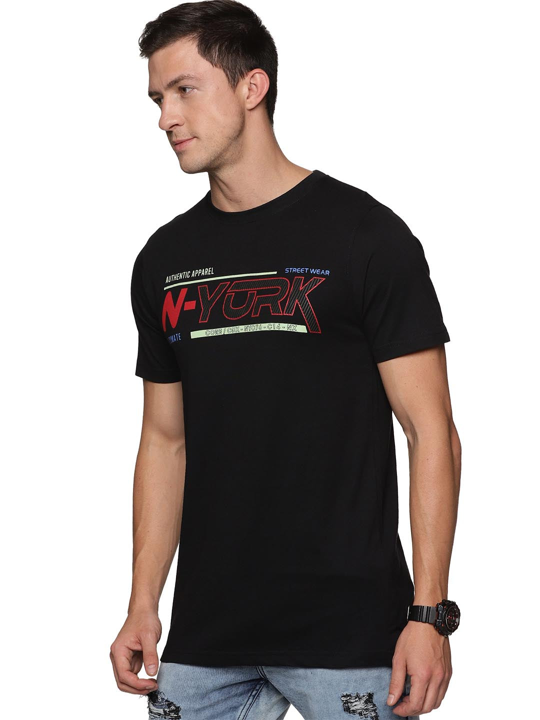 topper-7 classic t-shirt for men #color_black