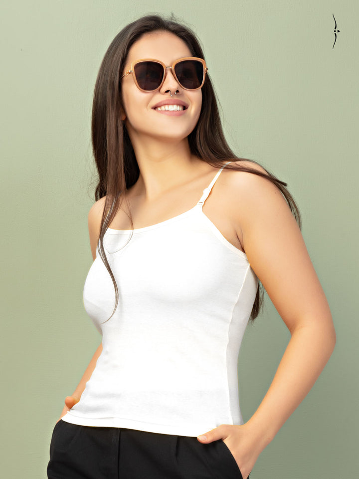 white camisole slips for women with adjustable strap-essa garments
